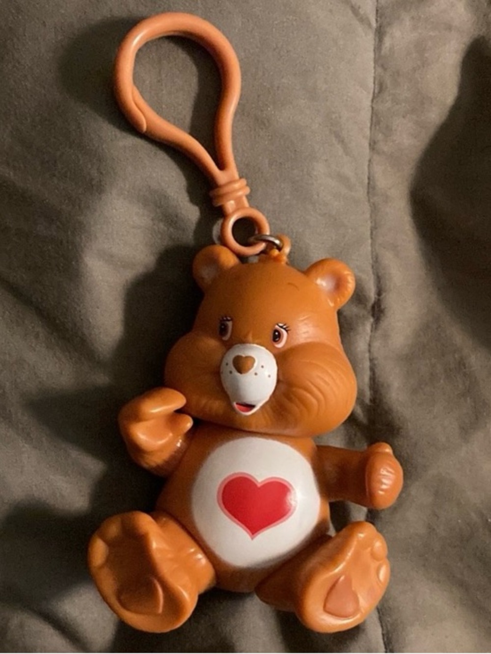 Vintage Care Bears Tenderheart Bear Keychain